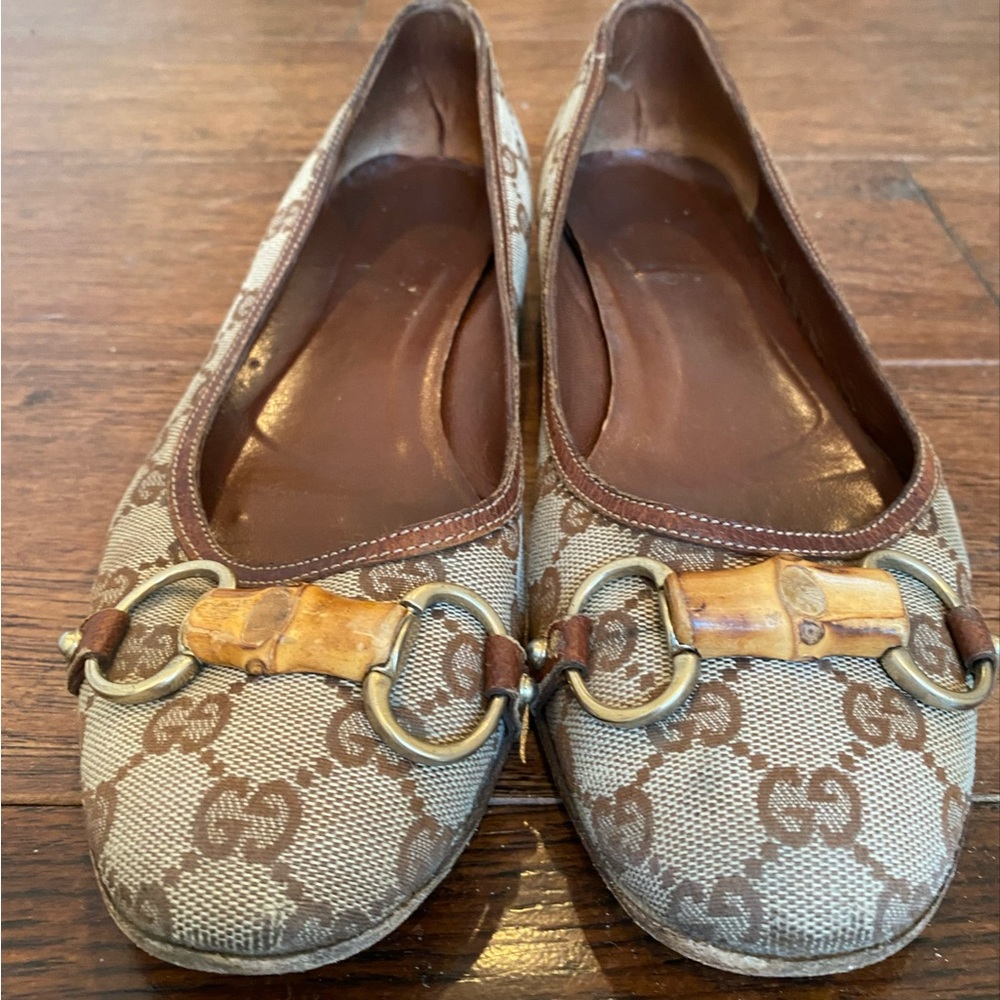 Gucci Bamboo Horsebit Logo Loafer